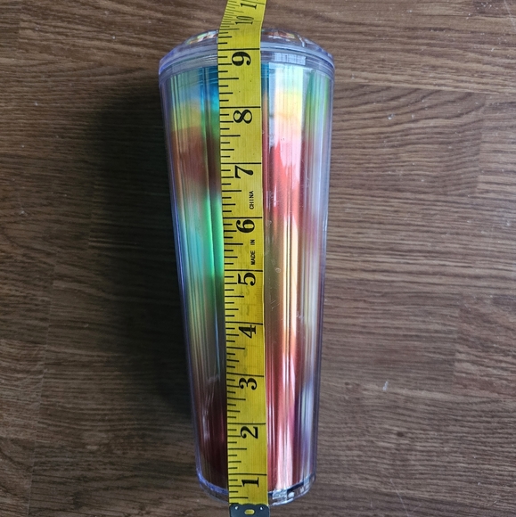 Starbucks Tumbler 24 oz. Iridescent Rainbow with Dome Lid & Matching Straw - Picture 6 of 8